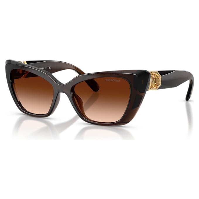Sunglasses Cat-Eye Shape, Sk6047, Dark Brown Sunglasses Cat-Eye Shape, Sk6047, Dark Brown