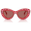 Sunglasses Cat-Eye Shape, Sk6060, Red