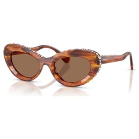Sunglasses Cat-Eye Shape, Sk6061U, Brown