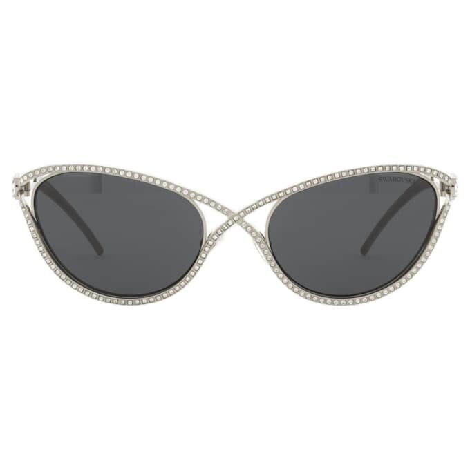 Sunglasses Cat-Eye Shape, Sk7025, Silver Tone Sunglasses Cat-Eye Shape, Sk7025, Silver Tone
