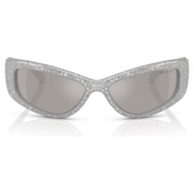 Sunglasses Mask Shape, Sk6027, Silver Tone