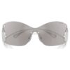 Sunglasses Mask, Swan, Sk7020, Silver Tone Sunglasses Mask, Swan, Sk7020, Silver Tone