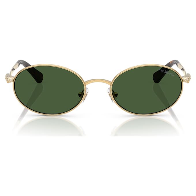 Sunglasses Oval Shape, Green Sunglasses Oval Shape, Green