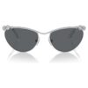Sunglasses Oval Shape, Sk7017, Silver Tone Sunglasses Oval Shape, Sk7017, Silver Tone