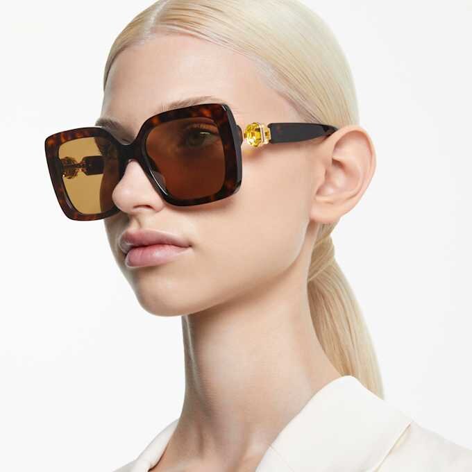 Sunglasses Oversized, Square Shape, Sk6001, Brown Sunglasses Oversized, Square Shape, Sk6001, Brown