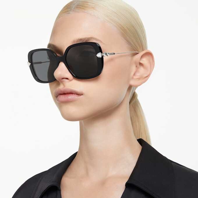 Sunglasses Oversized, Square Shape, Sk6011, Black Sunglasses Oversized, Square Shape, Sk6011, Black