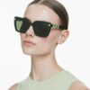Sunglasses Square Shape, Sk6032, Green Sunglasses Square Shape, Sk6032, Green