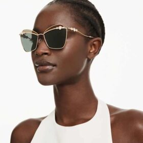 Sunglasses Square Shape, Sk7040, Gold Tone