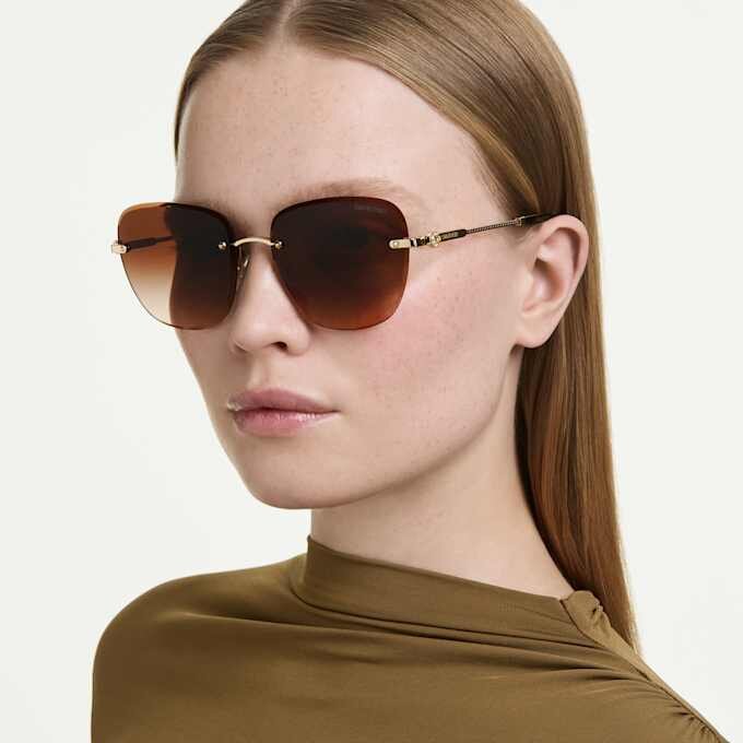 Sunglasses Square Shape, Sk7043, Brown Sunglasses Square Shape, Sk7043, Brown