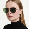 Sunglasses Square Shape, Sk7043, Green Sunglasses Square Shape, Sk7043, Green