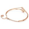 Swan Bangle Swan, Black, Rose Gold-Tone Plated Swan Bangle Swan, Black, Rose Gold-Tone Plated