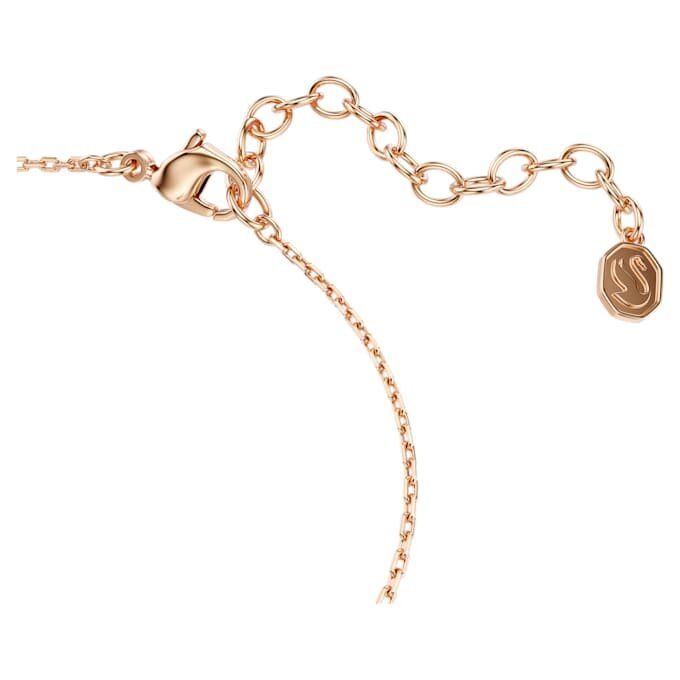 Swan Bracelet Mixed Cuts, Swan, White, Rose Gold-Tone Plated Swan Bracelet Mixed Cuts, Swan, White, Rose Gold-Tone Plated
