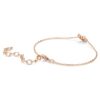 Swan Bracelet Mixed Cuts, Swan, White, Rose Gold-Tone Plated Swan Bracelet Mixed Cuts, Swan, White, Rose Gold-Tone Plated