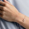 Swan Bracelet Swan, Pink, Rose Gold-Tone Plated Swan Bracelet Swan, Pink, Rose Gold-Tone Plated