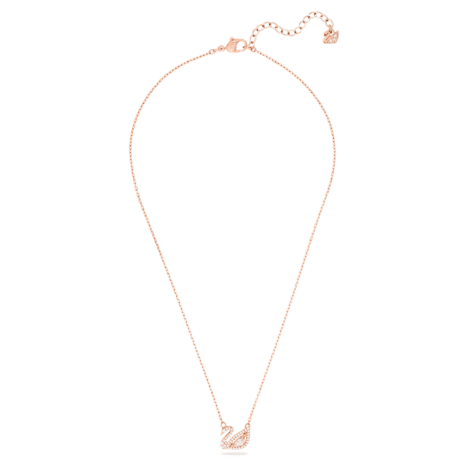 Swan Necklace Swan, Pink, Rose Gold-Tone Plated Swan Necklace Swan, Pink, Rose Gold-Tone Plated