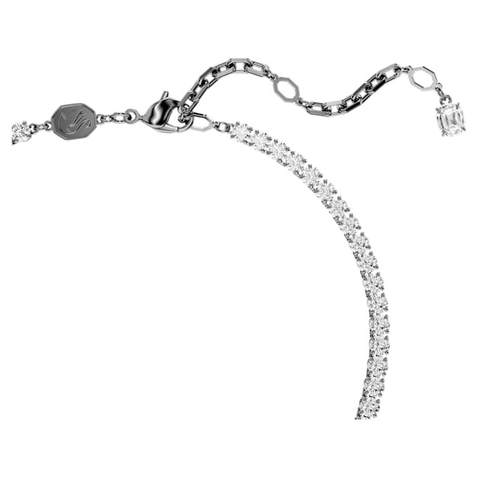 Swan Pendant and Brooch Swan, White, Ruthenium Plated Swan Pendant and Brooch Swan, White, Ruthenium Plated
