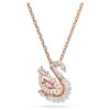 Swan Pendant Mixed Cuts, Swan, Pink Swan Pendant Mixed Cuts, Swan, Pink