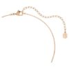 Swan Pendant Mixed Cuts, Swan, White, Rose Gold-Tone Plated Swan Pendant Mixed Cuts, Swan, White, Rose Gold-Tone Plated