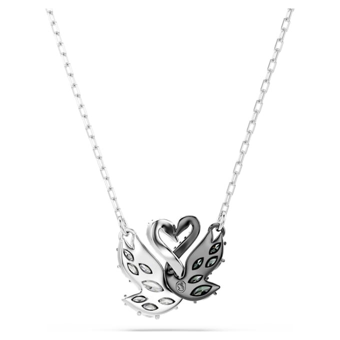 Swan Pendant Swan, Black, Mixed Metal Finish Swan Pendant Swan, Black, Mixed Metal Finish