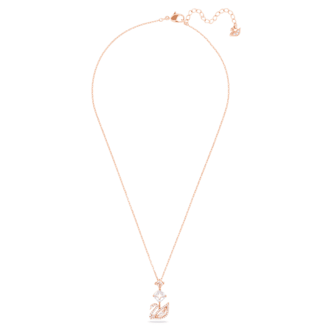 Swan Pendant Swan, Pink, Rose Gold-Tone Plated Swan Pendant Swan, Pink, Rose Gold-Tone Plated