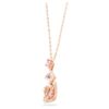 Swan Pendant Swan, Pink, Rose Gold-Tone Plated Swan Pendant Swan, Pink, Rose Gold-Tone Plated