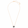 Swan Pendant Swan, Small, Black, Rose Gold-Tone Plated Swan Pendant Swan, Small, Black, Rose Gold-Tone Plated