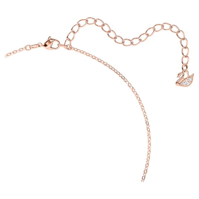 Swan Pendant Swan, Black, Rose Gold-Tone Plated Swan Pendant Swan, Black, Rose Gold-Tone Plated