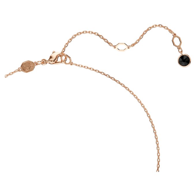 Swan Pendant Swan, Small, Black, Rose Gold-Tone Plated Swan Pendant Swan, Small, Black, Rose Gold-Tone Plated