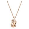Swan Pendant Swan, Small, Black, Rose Gold-Tone Plated Swan Pendant Swan, Small, Black, Rose Gold-Tone Plated