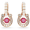 Symbolica Drop Earrings Crystal Pearl, Round Cut, Pavé, Horse Shoe, Red, Rose Gold-Tone Plated Symbolica Drop Earrings Crystal Pearl, Round Cut, Pavé, Horse Shoe, Red, Rose Gold-Tone Plated