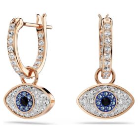 Symbolica Drop Earrings Eye, Multicolored, Rose Gold-Tone Plated Symbolica Drop Earrings Eye, Multicolored, Rose Gold-Tone Plated