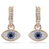 Symbolica Drop Earrings Eye, Multicolored, Rose Gold-Tone Plated Symbolica Drop Earrings Eye, Multicolored, Rose Gold-Tone Plated