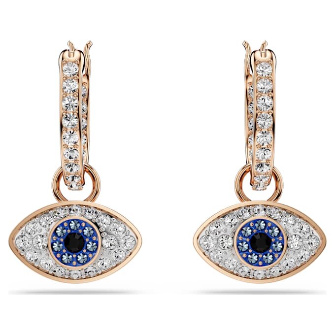 Symbolica Drop Earrings Eye, Multicolored, Rose Gold-Tone Plated Symbolica Drop Earrings Eye, Multicolored, Rose Gold-Tone Plated