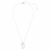Symbolica Pendant Crystal Pearl, Round Cut, Pavé, Horse Shoe, White, Rhodium Plated Symbolica Pendant Crystal Pearl, Round Cut, Pavé, Horse Shoe, White, Rhodium Plated