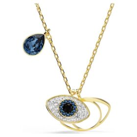 Symbolica Pendant Evil Eye, Blue, Gold-Tone Plated Symbolica Pendant Evil Eye, Blue, Gold-Tone Plated