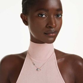 Symbolica Pendant Eye, Multicolored, Rose Gold-Tone Plated Symbolica Pendant Eye, Multicolored, Rose Gold-Tone Plated