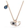Symbolica Pendant Eye, Multicolored, Rose Gold-Tone Plated Symbolica Pendant Eye, Multicolored, Rose Gold-Tone Plated