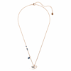 Symbolica Pendant Eye, Multicolored, Rose Gold-Tone Plated Symbolica Pendant Eye, Multicolored, Rose Gold-Tone Plated