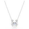 Symbolica Pendant Round Cut, Pavé, Horse Shoe, Blue, Rhodium Plated Symbolica Pendant Round Cut, Pavé, Horse Shoe, Blue, Rhodium Plated
