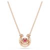 Symbolica Pendant Round Cut, Pavé, Horse Shoe, Red, Rose Gold-Tone Plated Symbolica Pendant Round Cut, Pavé, Horse Shoe, Red, Rose Gold-Tone Plated