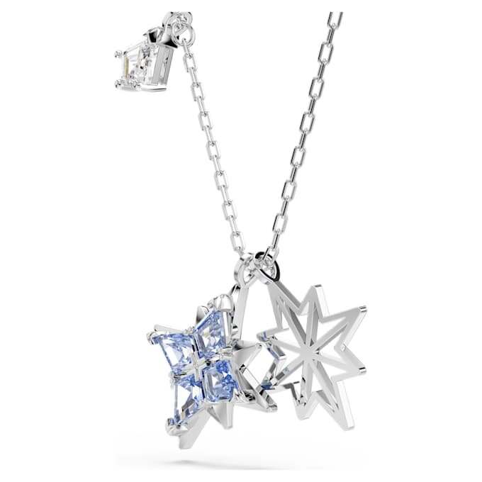 Symbolica Pendant Star, Blue, Rhodium Plated Symbolica Pendant Star, Blue, Rhodium Plated