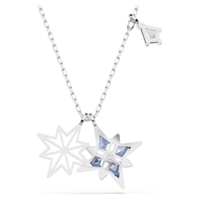 Symbolica Pendant Star, Blue, Rhodium Plated Symbolica Pendant Star, Blue, Rhodium Plated