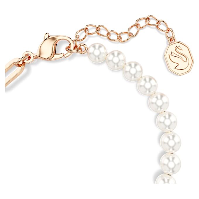 Teddy Bracelet Crystal Pearl, Bear, Pink, Rose Gold-Tone Plated Teddy Bracelet Crystal Pearl, Bear, Pink, Rose Gold-Tone Plated