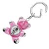 Teddy Key Ring Bear, Pink, Rhodium Plated Teddy Key Ring Bear, Pink, Rhodium Plated