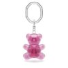 Teddy Key Ring Bear, Pink, Rhodium Plated Teddy Key Ring Bear, Pink, Rhodium Plated