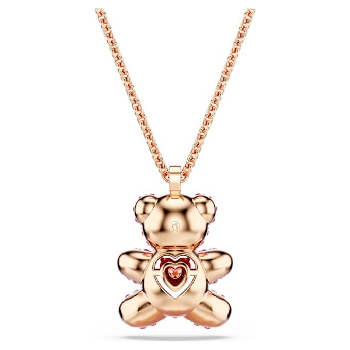 Teddy Pendant Bear, Pink, Rose Gold-Tone Plated Teddy Pendant Bear, Pink, Rose Gold-Tone Plated