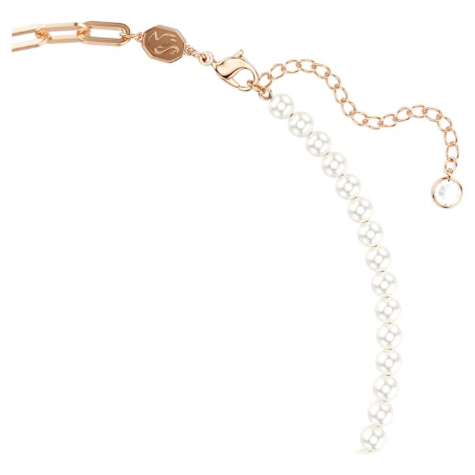 Teddy Pendant Crystal Pearl, Bear, Pink, Rose Gold-Tone Plated Teddy Pendant Crystal Pearl, Bear, Pink, Rose Gold-Tone Plated