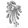 The Vienna Collection Brooch Swan, White, Ruthenium Plated The Vienna Collection Brooch Swan, White, Ruthenium Plated