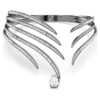 The Vienna Collection Choker Feather, White, Ruthenium Plated The Vienna Collection Choker Feather, White, Ruthenium Plated