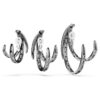 The Vienna Collection Ear Cuff Set (3) Feather, White, Ruthenium Plated The Vienna Collection Ear Cuff Set (3) Feather, White, Ruthenium Plated